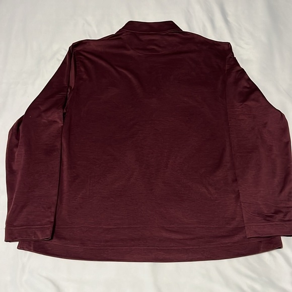 Greg Norman Burgundy Long Sleeve Quarter Zip - Picture 3 of 5